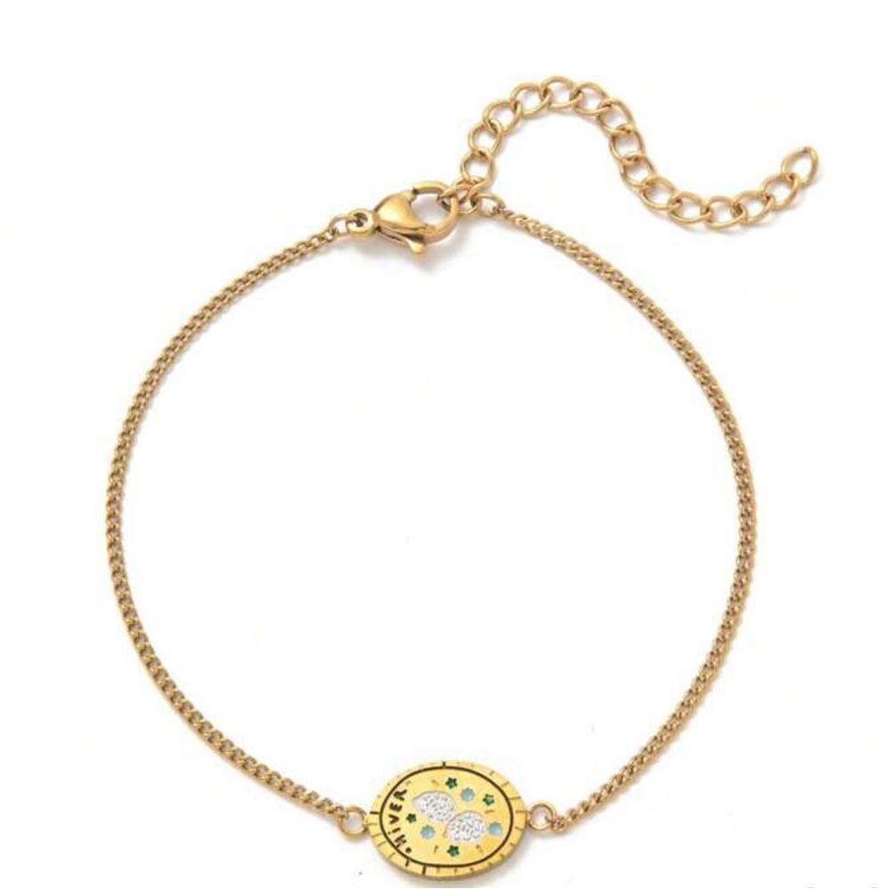 Vintage flower bracelet Q80